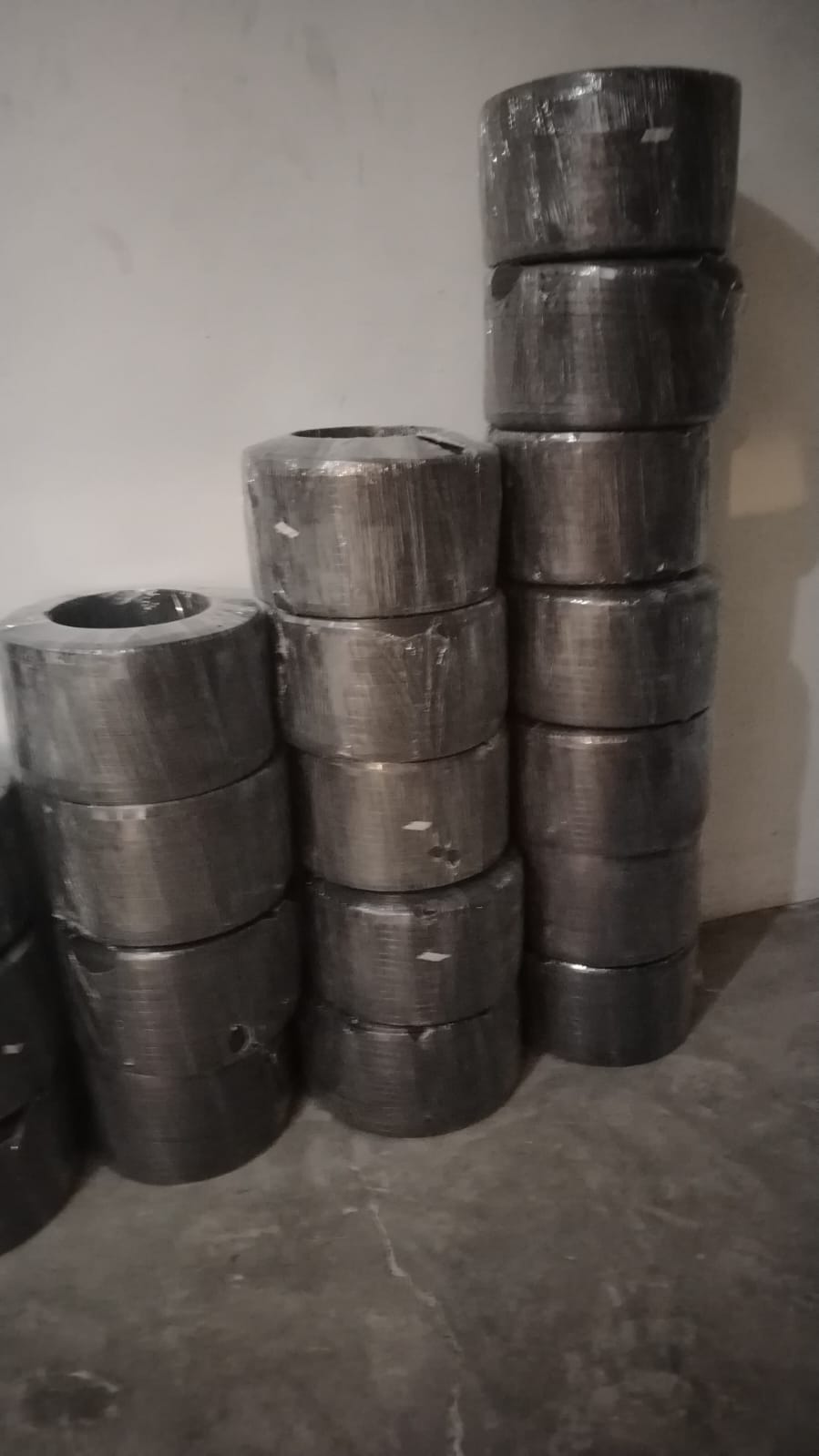 Fotografía original de rollos de empaque